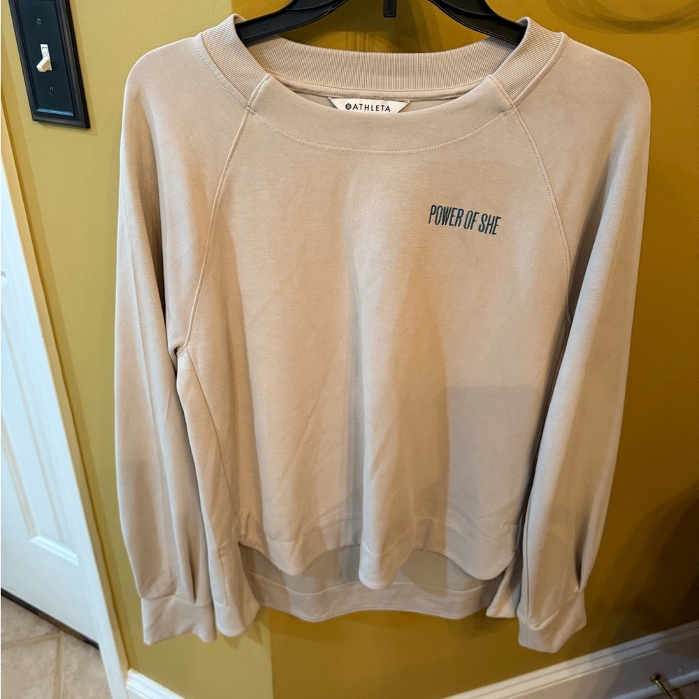 Athleta Cream Seasoft Sweatshirt